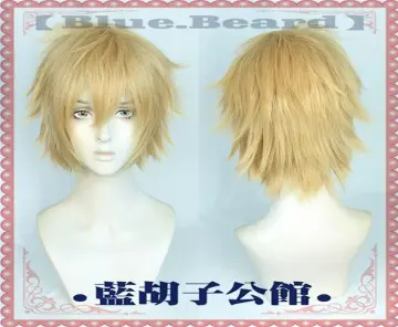 Anime Chainsaw Man Denji Cosplay Wig Golden Short Wig Eyes Patch  Heat-resistant Fiber Hair +