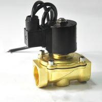 【LZ】☏  Dn25 válvula solenoide de bronze válvula elétrica à prova dágua com 2 vias para fonte e solenoide