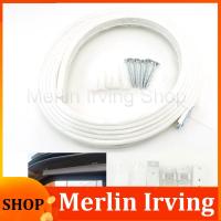 Merlin Irving Shop 1M 1.2m 2M 5M Flexible Cuttable Bendable Curtain Track Rail Glides screws set For Curved Straight Windows Accessories