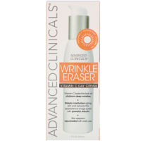 (นำเข้าจาก USA) Advanced Clinicals, Wrinkle Eraser, Vitamin C Day Cream, 4 fl oz (118 ml)