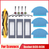 สำหรับ Ecovacs Deebot DJ35 DJ36เครื่องดูดฝุ่นหุ่นยนต์เปลี่ยนหลักแปรงทิ้งซับผ้า Hepa กรองแปรงด้านข้างชิ้นส่วน