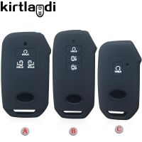 Silicone Key Cover Shell Holder For KIA Carnival Sportage R Seltos Sorento Stinger Cerato K5 2020 2021 Case Remote Key Chain Fob