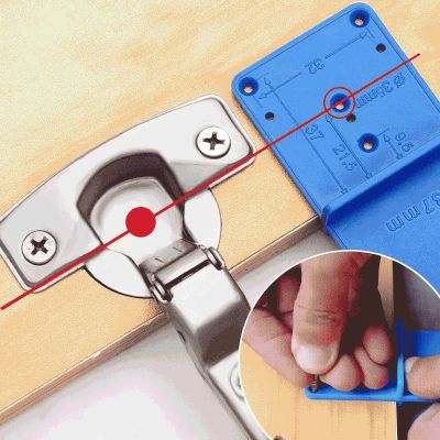 35mm 40mm Hinge Hole Drilling Guides For Woodworking Cabinet Doors Hinge Install DIY Tool Punch Hinge Drill Hole Opener Locators