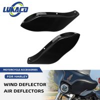 Motorcycle Black ABS Wings Air Deflectors Windshields Side Batwing Fairing Wind Deflector For Harley Electra Street Glide 96-13