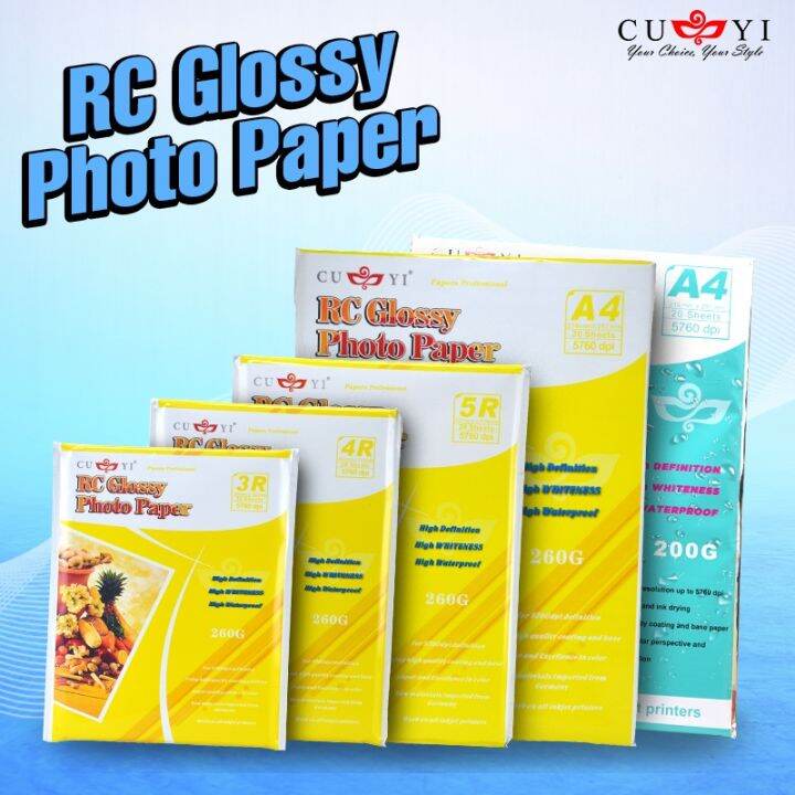 【Blue Prints PH】CUYI RC High Glossy Photo Paper , Resin Coated Inkjet