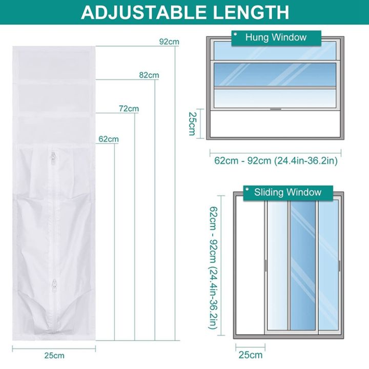 hung-window-seal-for-portable-air-conditioner-ac-unit-window-vent-kit-easy-to-install-hose-kit-for-tumble-dryer