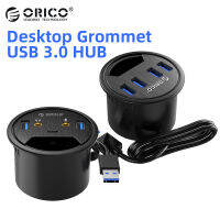 jianzhifen ORICO เดสก์ท็อป Grommet USB ฮับชนิด A พอร์ตออดิโอ C แยก Dongle USB 3.0มัลติฟังก์ชันโต๊ะงานช่างตัวติดตั้งอะแดปเตอร์