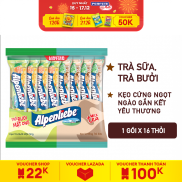 Kẹo Alpenliebe Trà Sữa & Trà Bưởi Mật Ong 16 thỏi