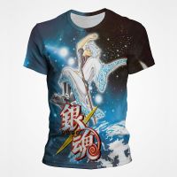 อะนิเมะญี่ปุ่นเสื้อยืด Gintama 3D พิมพ์ถนนผู้ชายผู้หญิงสบาย ๆ แฟชั่นพลัสขนาดเสื้อยืดฮาราจูกุเด็กเสื้อยืดเสื้อผ้าด้านบน XS-5XL