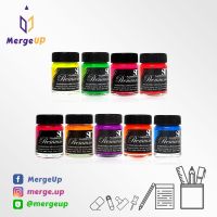 สีอะคริลิค สีสะท้อนแสง เอสที ST 30 ml. Fluorescent acrylic Colour หลากสี