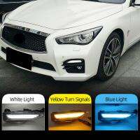 1 Pair Car Front Bumper Fog Lamp Day Running Light DRL Signal Light Lamp For Infiniti Q50 Q50S Sport Model 2014 2020 261304GA0A