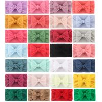 Newborn Baby Girl Headband Cute Soft Bowknot Toddler Bandage Headwear Hair Accessories Infant Rabbit Ear Elastic Hair Bands