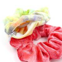 【cw】 2021 New Design Tie dye Scrunchies Headbands Wallet Scrunche With Zip