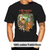 Cartoon The Jungle Book graphic cotton O-neck T-shirt for men