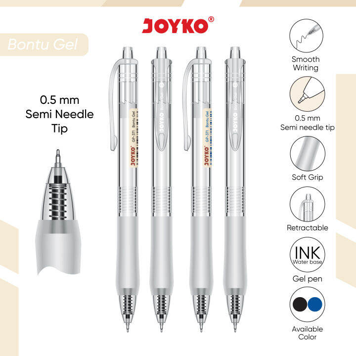 Gel Pen Pulpen Pena Joyko GP371 Bontu Gel 0.5 mm Lazada Indonesia