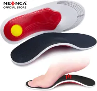 NEENCA แผ่นรองเท้าแก้ไขแทรกพื้นรองเท้า-บรรเทาเท้าแบน,ปวดเท้า,โค้งสูง,Plantar Fasciitis,ป้องกันความเหนื่อยล้าพื้นในการดูดซับแรงกระแทกสำหรับผู้ชายและผู้หญิง