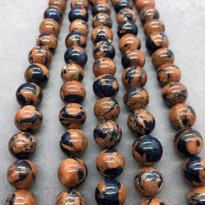 gold-and-blue-sand-stone-mixing-beads-natural-4-12mm-diy-for-celet-jewelry