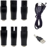 MOEROVER เครื่องโกนหนวด8ชิ้น,เครื่องโกนหนวด1เมตรเครื่องชาร์จสาย USB สายจ่ายไฟสายชาร์จเครื่องโกนหนวดแทนที่การชาร์จผ่าน USB สายลำโพงปัตตาเลี่ยนไฟฟ้าสายไฟอะแดปเตอร์ USB สำหรับชาร์จ