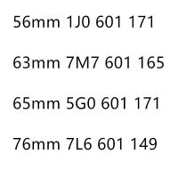 Huanghanzhong4ฝาครอบตรงกลางมม. ล้อ4ชิ้น56มม. 63มม. 65มม. 76ที่ครอบยี่ห้อรถยนต์สำหรับ Passat Santana Golf Jetta 7M7601165 7L6601149