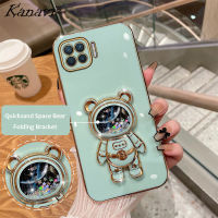 Kanavi เคสโทรศัพท์แฟชั่น OPPO A93 4G A55 A71 A91 A94 5G A74 5G A58 5G Reno3 A1K Reno4 F Reno5 F ตัวชุบโลหะหรูหรากรอบโทรศัพท์ซิลิโคนนิ่มกันกระแทก