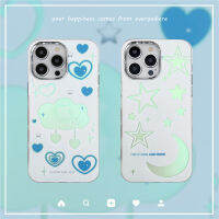 เคสสุดหรูสำหรับ IPhone 11 12 13 14 Pro Max ปลอกอังกฤษมูนสตาร์น่ารักฝาหลังรูปการ์ตูนเคสโทรศัพท์กันกระแทก