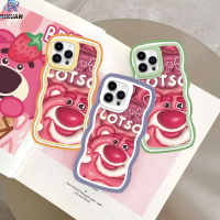 Rixuan เคส Samsung A24 A04e A14 A13 A04 M23 5กรัม A30s A12 A21s A02s A32 A11 A03ขอบโค้งงอสองสีการ์ตูน Lotso A23