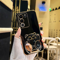 Phone Case เคส VIVO V29 V29e V27 Pro V27e Y27 Y36 Y78 5G 4G สีลูกอมน่ารักแมวกวักนำโชคยืนเคสโทรศัพท์ VIVOV29 5G ฝาครอบป้องกันเลนส์2023