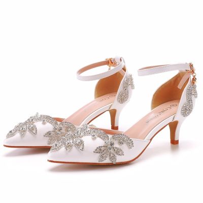 5 cm bigger sizes sandals with shorter with hollow sandals white diamond spring sandal shoes female in low heels wedding