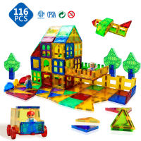 Romboss 116PCS Birthday Gift Magnetic Bricks Building Blocks Tiles Children Educational Toy Set Kids Magnetic Bocks