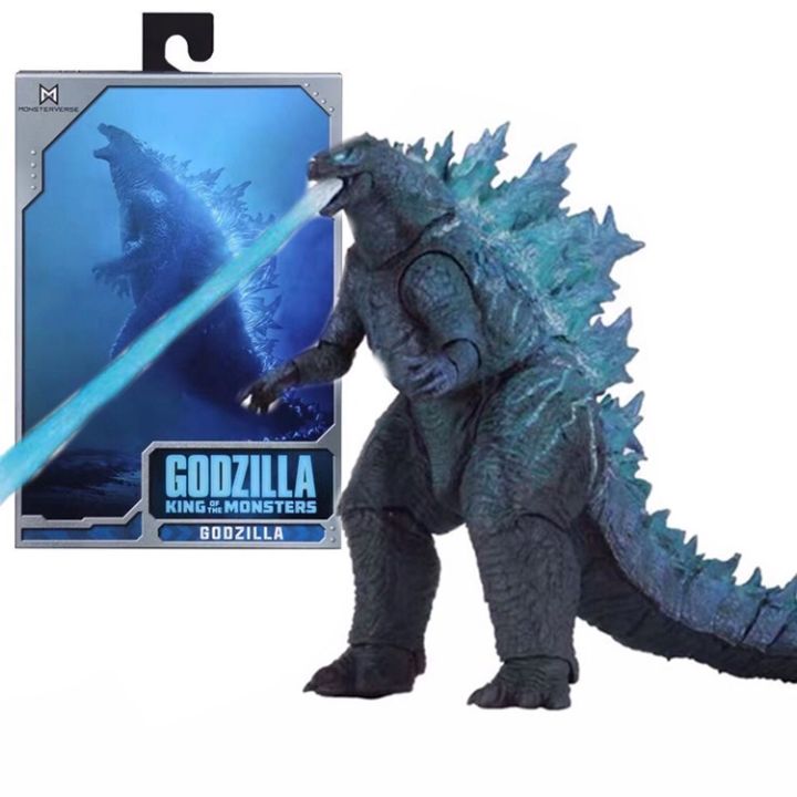 ultraman-ikxrm-neca-godzilla-2019-โมเดลตุ๊กตาของเล่นสําหรับเด็ก-ก๊อตซิล่า-ปะทะ-ฟิกเกอร์คิงคองเคลื่อนย้ายได้-godzilla-monster-โมเดลเจ็ตนิวเคลียร์ของเล่นเด็ก-toy