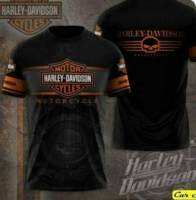 Harley-Davidson® Mens Stack Mineral Dye Short Sleeve Crew-Neck T-Shirt  01