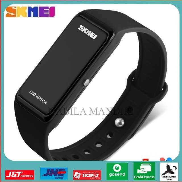 Wristband Jam Gelang LED 1265A Hitam Lazada Indonesia