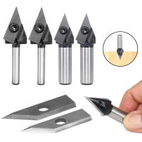 45องศา V-Shaped Router Bit V Groove Carbide Flute Ruter Bit End Mills งานไม้ Chamfering แกะสลัก Milling Cutters