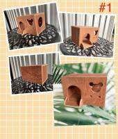 Wooden House For Hamster บ้านไม้ ที่หลบภัย ของเล่น หนูแฮมสเตอร์ กระรอก เต่า ชูการ์และสัตว์เลี้ยงขนาดเล็ก