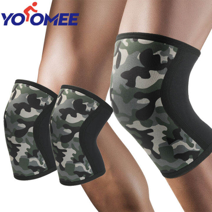 Yoomee 1Pair 7mm Neoprene Knee Sleeves for Weightlifting Compression