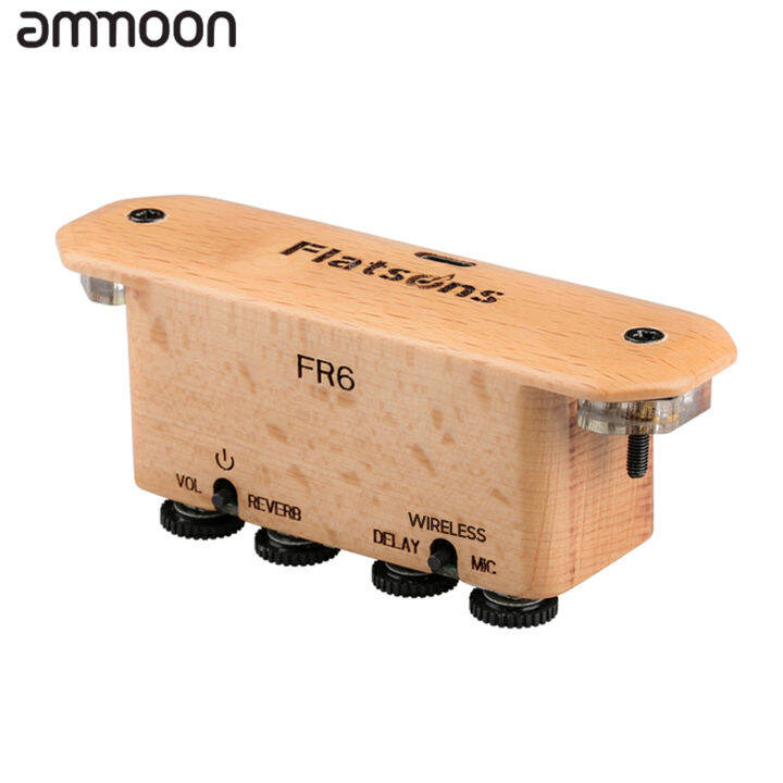 FLATSONS FR6 BT Resonance Pickup Guitar Soundhole Clipon Rechargeable