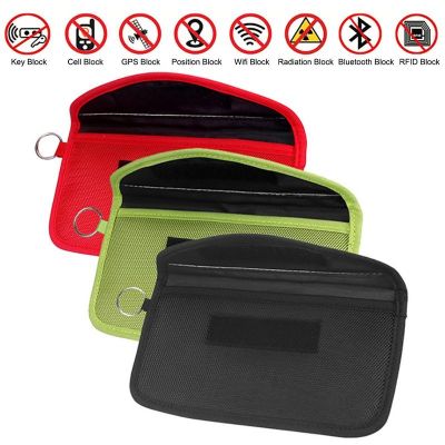 ↂ Signal Blocking Pouch Auto Signal Shielding Bag For Protecting Cell Phone Keys Remote Control Automobile Protection Accessories