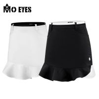 PGM Womens Golf Skirt Ruffle Edge Contrast Sport Bag Hip Short Skirts M23QZ002