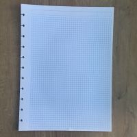 A4 Notepad Grid Inside Page Refills Mushroom Holes Loose-leaf Refills Removable Notebook Squares Inner Page Notebook Refill