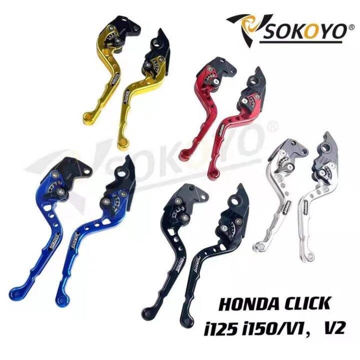 Sale 1 Pair CNC Alloy Brake Lever for Honda Click v1 v2 125i 150i