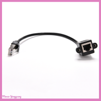 Manao 1FT แผงสกรูตัวผู้เป็นตัวเมีย RJ45สายต่อเครือข่ายแลนอีเทอร์เน็ต