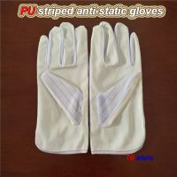 PU anti-static gloves stripe coating Dust free Antistatic gloves Microelectronics Circuit board operating protective gloves