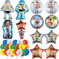 Disney Buzz Lightyear Kids 1st Number Balloon Set Toy Story Birthday Party Supplies Baby Shower Boy Party Decoration Globes Balloons