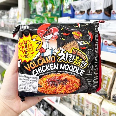 ❤️พร้อมส่ง❤️     Paldo Volcano Curry Chicken Noodle 140g. 🥢 บะหมี่กึ่งสำเร็จรูปเกาหลี  มาม่าเกาหลี   🥢 🌟 🔥🔥🔥