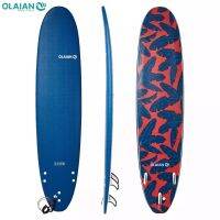 กระดานโต้คลื่น OLAIAN ขนาด 258 ซม พร้อมสายโยง และ ครีบ 3 อัน SURFBOARD OLAIAN  258 CM  With A Leash And Three Fins