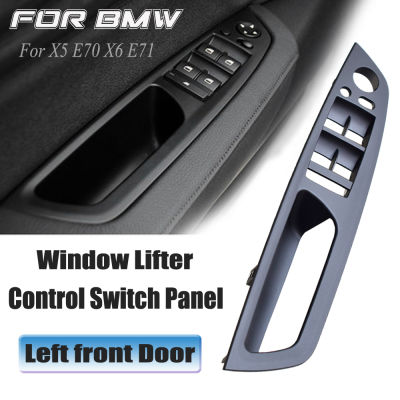 LHD ภายในรถมือจับประตูแผงดึงตัดปกสำหรับ BMW E70 E71 X5 X6 2007-2014ภายในที่เท้าแขนประตูอุปกรณ์รถยนต์