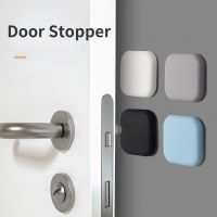 Door Stopper Silicone Handle Bumpers Self Adhesive Protection Porte Pad Mute Stikcer Round Square Wall Protector Pad Decorative Door Stops