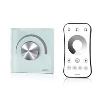 ❦☋✁ Skydance New Led Strip Dimmer Wall Rotary Panel T1-K 12V 24V Dimmable Single Color String Dim Switch And R6-1 RF Wireless Remote