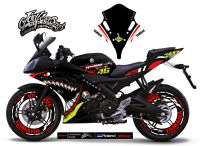 สติ๊กเกอร์ Full Body ลาย ฉลาม V.2 เต็มคัน รถรุ่น Yamaha YZF R15 ตัวโมเดลเก่า