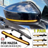 LED dinâmico Turn Signal Light Side Wing espelho retrovisor indicador pisca sequencial Mazda CX-5 KF CX-8 2017-2019 CX-9 TC